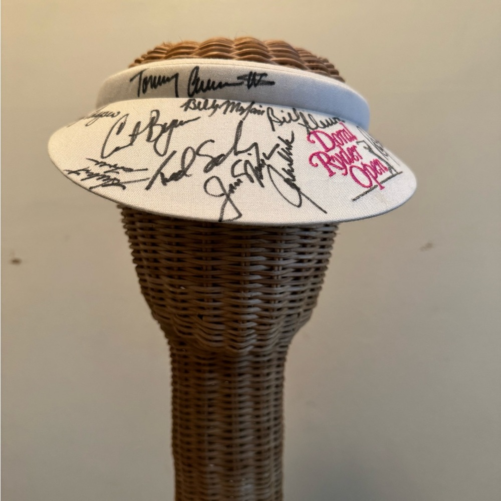 White Doral Ryder Open Autographed Women's Visor Hat